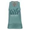 TITLE Boxing Script Racerback Women's Tank -Titleboxing Shop lta8 bl 1 1
