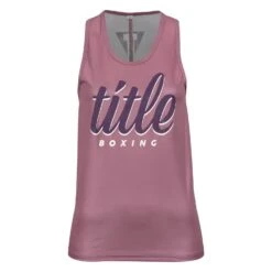 TITLE Boxing Script Racerback Women's Tank -Titleboxing Shop lta8 pr 1 1