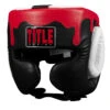 TITLE Boxing Gel Lava Leather Series Headgear -Titleboxing Shop mlvlhg bk wh rd 1 1
