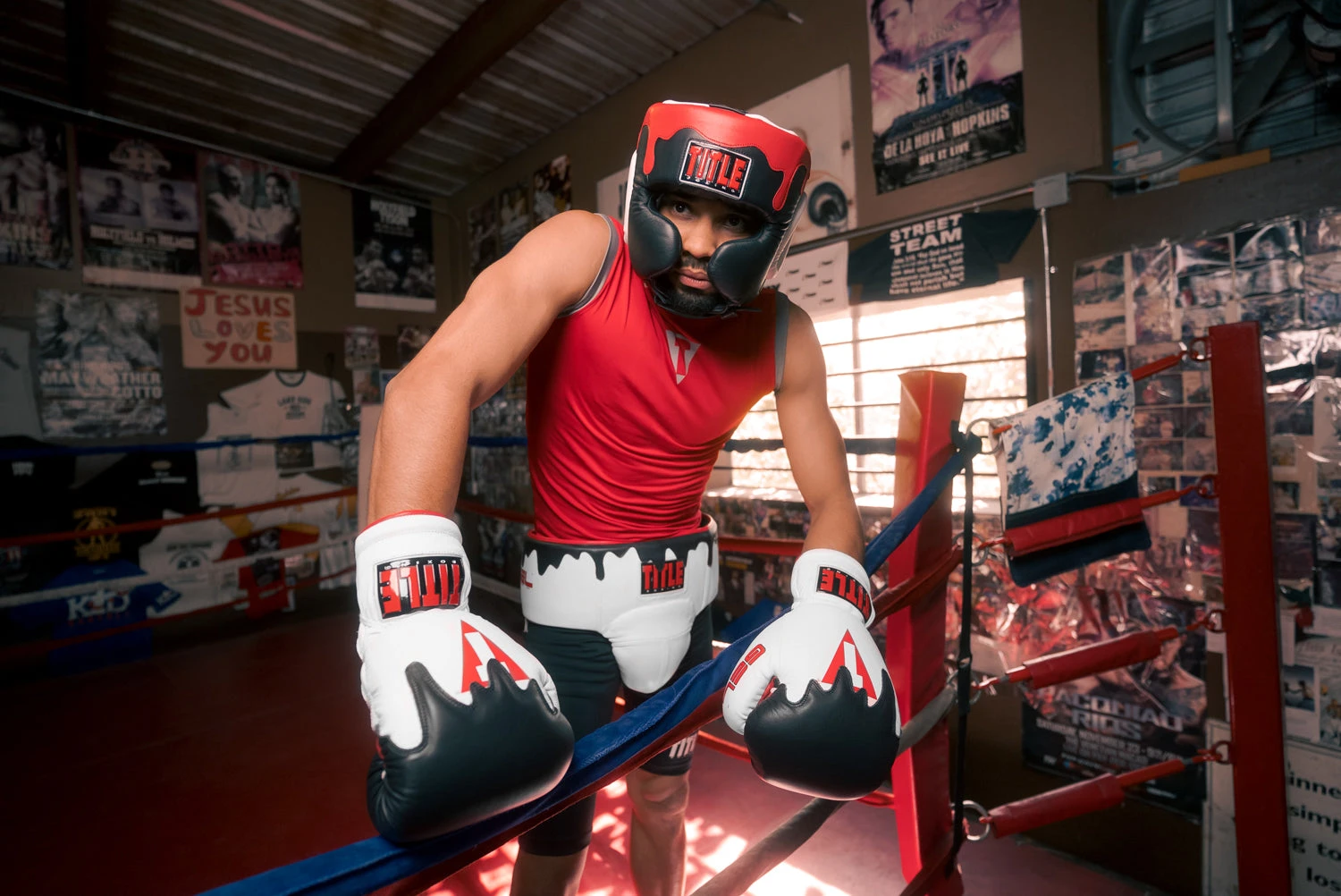 TITLE Boxing Gel Lava Leather Series Headgear 4 TITLE Boxing Gel Lava Leather Series Headgear - Image 2