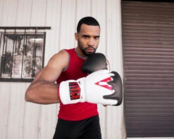 TITLE Boxing Gel Lava Leather Series Sparring Gloves -Titleboxing Shop mlvlsg wh rd bk 4