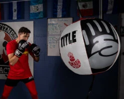 TITLE Boxing Mammoth Smash Double End Bag -Titleboxing Shop msbdeb bk wh rd 6