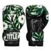TITLE Boxing Floral Bag Gloves -Titleboxing Shop oaflbg gn bk 1 1