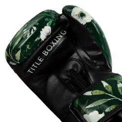 TITLE Boxing Floral Bag Gloves -Titleboxing Shop oaflbg gn bk 5 1
