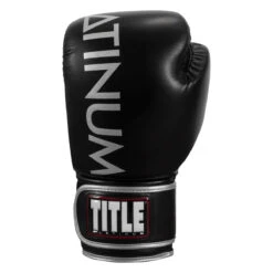 TITLE Platinum Prolific Boxing Bag Gloves -Titleboxing Shop plbg bk sv 3 1