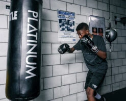 TITLE Platinum Prolific Boxing Bag Gloves -Titleboxing Shop plbg bk sv 3 1