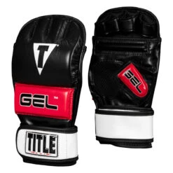 TITLE MMA Perform Gel Bag Gloves 2.0 -Titleboxing Shop pmgbg2 bk rd 02