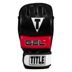 TITLE MMA Perform Gel Bag Gloves 2.0 -Titleboxing Shop pmgbg2 bk rd 03