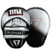 TITLE Platinum Proclaim Power Punch Mitts -Titleboxing Shop pprpm bk sv 1 2