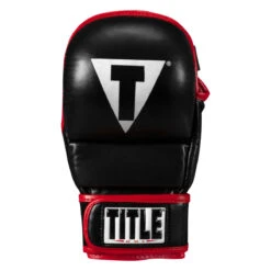 TITLE MMA Perform Safe Spar Glove 2.0 -Titleboxing Shop pssg2 bk rd 03