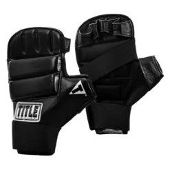 TITLE Boxing Leather Super Speed Bag Gloves 10 TITLE Boxing Leather Super Speed Bag Gloves -Titleboxing Shop sglv3 bk 02