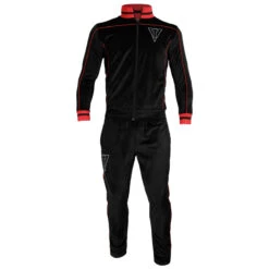 TITLE "Boxing Ain't Easy" Velour Warm Up -Titleboxing Shop tb166 bk rd 1 2