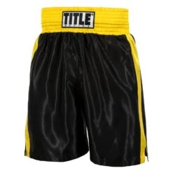 TITLE Boxing Edge Boxing Trunks 2.0 38 TITLE Boxing Edge Boxing Trunks 2.0 -Titleboxing Shop tbtc2 bk gd 1 1