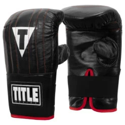 TITLE Boxing Professional Old School Leather Bag Gloves 3.0 -Titleboxing Shop tlsbg3 bk 02