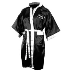 TITLE Boxing Full Length Robe -Titleboxing Shop tsrfl bk wh 01