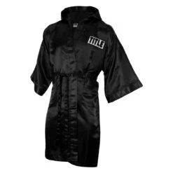 TITLE Boxing Full Length Robe -Titleboxing Shop tsrfl bk 01 6