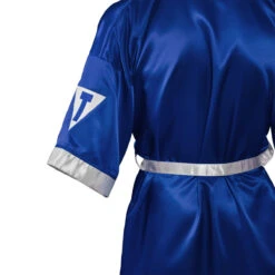 TITLE Boxing Pro Full Length Boxing Robe -Titleboxing Shop tsrfl2 bl wh 06