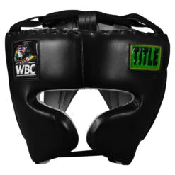WBC By TITLE Boxing Sparring Headgear -Titleboxing Shop wbchg bk 2 1