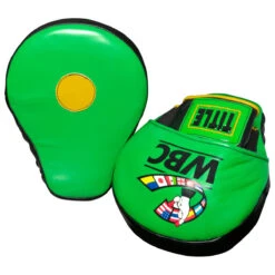 WBC By TITLE Boxing Focus Mitts -Titleboxing Shop wbcpm gn bk 4