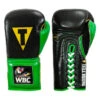WBC By TITLE Boxing Sparring Gloves 1 WBC By TITLE Boxing Sparring Gloves -Titleboxing Shop wbcsg bk gn 01