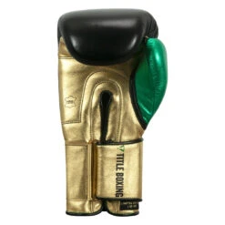 WBC By TITLE Boxing Green Belt Bag Gloves -Titleboxing Shop wgbbg bk gd gn 4 2