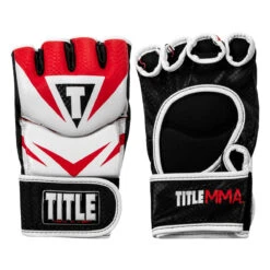 TITLE MMA Command Pro Fight Gloves 21 TITLE MMA Command Pro Fight Gloves -Titleboxing Shop xmcpfg rd wh 001 1