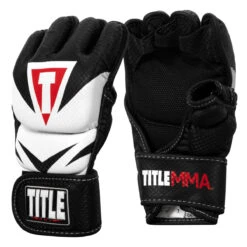 TITLE MMA Command Training Gloves 13 TITLE MMA Command Training Gloves -Titleboxing Shop xmctg bk wh 002