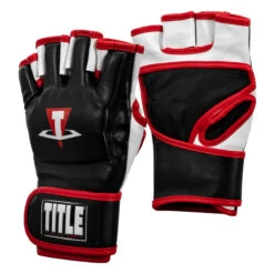 TITLE MMA Conflict Pro Fight Gloves 10 TITLE MMA Conflict Pro Fight Gloves -Titleboxing Shop xmfg bk wh rd 02