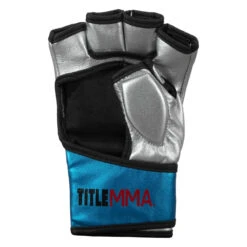 TITLE MMA Menace Metallic Training Gloves 21 TITLE MMA Menace Metallic Training Gloves -Titleboxing Shop xmmtg bl sv 004