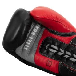 TITLE Boxing Leather Enforcer Pro Sparring Gloves -Titleboxing Shop xrvcsg bk sv 05